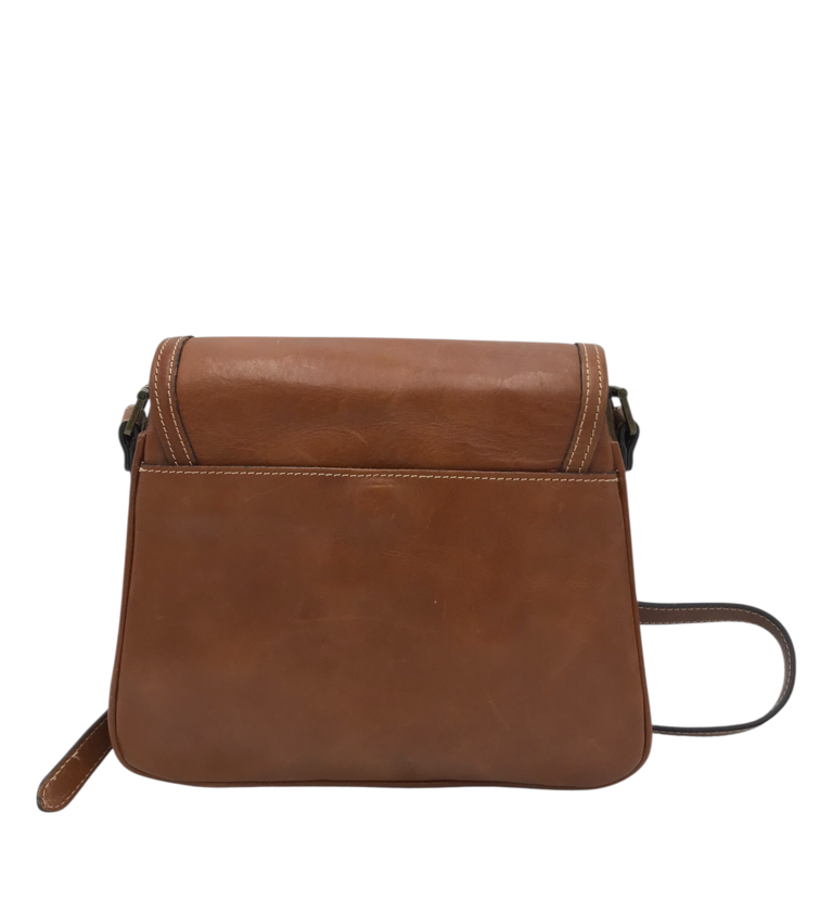 PATRICIA NASH LEATHER CROSSBODY HANDBAG BROWN