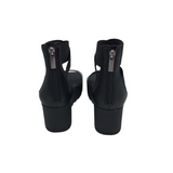 SOREL LEATHER WEDGE ANKLE SHOES BLACK 7