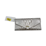 BRAHMIN NWT$155 EMBOSSED ENVELOPE WALLET CHAMPAGNE