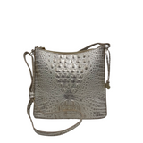 BRAHMIN NWT$195 EMBOSSED CROSSBODY HANDBAG CHAMPAGNE