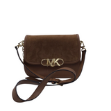 MICHAEL MICHAEL KORS NWT$398 SUEDE CROSSBODY HANDBAG BROWN