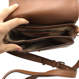 MICHAEL MICHAEL KORS NWT$398 SUEDE CROSSBODY HANDBAG BROWN