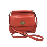 PATRICIA NASH LEATHER SATCHEL HANDBAG ORANGE