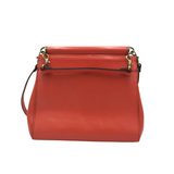 PATRICIA NASH LEATHER SATCHEL HANDBAG ORANGE