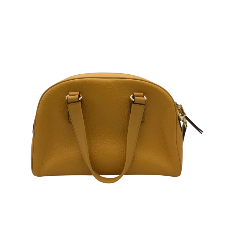 MICHAEL MICHAEL KORS LEATHER CROSSBODY HANDBAG YELLOW GOLD