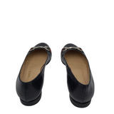 FLAT LOAFER SHOES BLACK RED 8.5