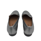 JOHNSTON & MURPHY METALLIC LOAFER SHOES SILVER 6M