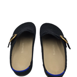 ROTHY’S RET$169 BUCKLE CLOG SHOES BLACK GOLD 8W