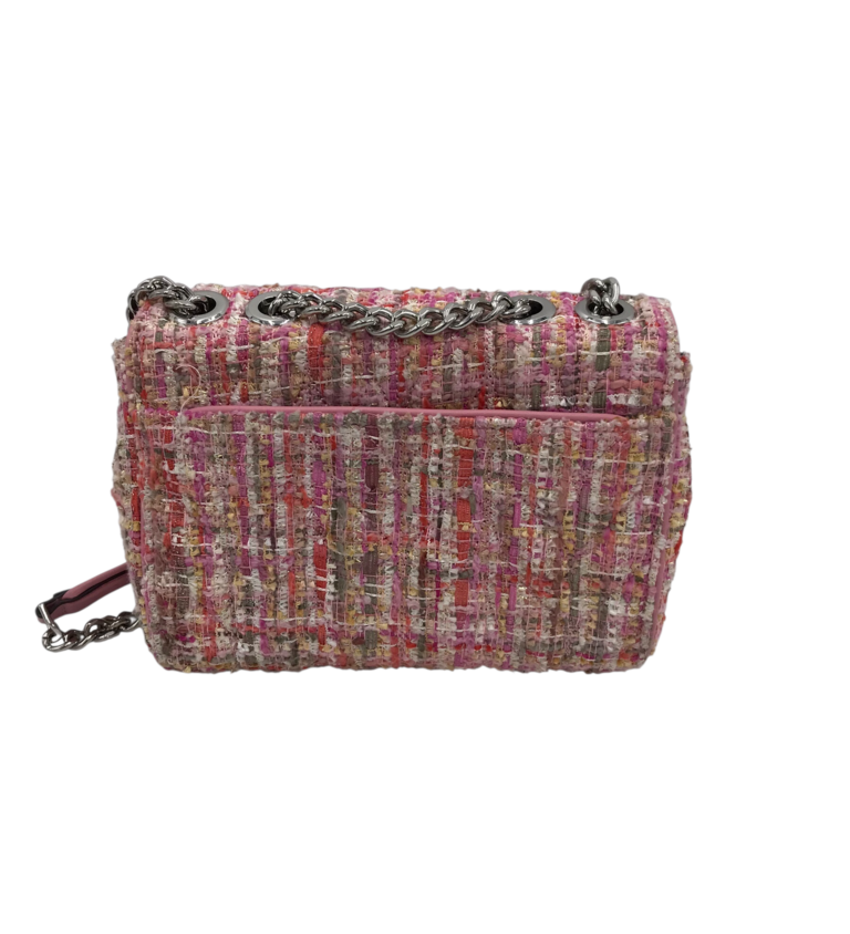 KATE SPADE TWEED-STYLE CROSSBODY HANDBAG PINK