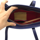 DOONEY & BOURKE LEATHER TOTE HANDBAG NAVY