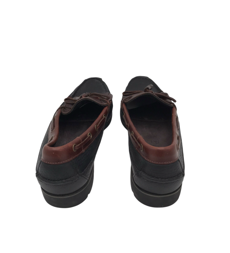 SPERRY LEATHER BOAT MEN SHOE BLACK BROWN 11M