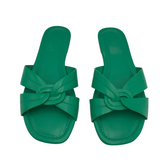 J. CREW FLAT SANDAL SHOES GREEN 7