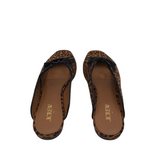 J. CREW FLAT MULE SHOES BROWN BLACK 7