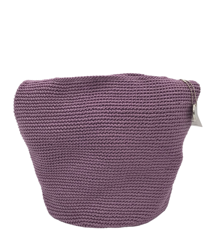 THE SAK CROCHET SHOULDER HANDBAG PURPLE