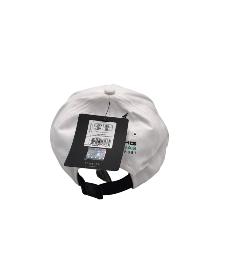 MERCEDES 44 BASEBALL CAP MEN ACCESSORIES WHITE BLACK OS