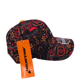 FLORAL BASEBALL CAP MEN ACCESSORIES BLACK ORANGE OS