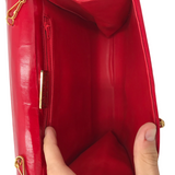 STUART WEITZMAN SUEDE CROSSBODY HANDBAG RED