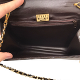 STUART WEITZMAN LEATHER CROSSBODY HANDBAG TAUPE