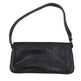 STUART WEITZMAN LEATHER SHOUDLER HANDBAG BLACK