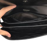 STUART WEITZMAN LEATHER SHOUDLER HANDBAG BLACK