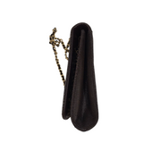STUART WEITZMAN LEATHER CROSSBODY HANDBAG CHOCOLATE