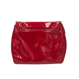 STUART WEITZMAN PATENT LEATHER CROSSBODY HANDBAG RED