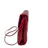 STUART WEITZMAN PATENT LEATHER CROSSBODY HANDBAG RED