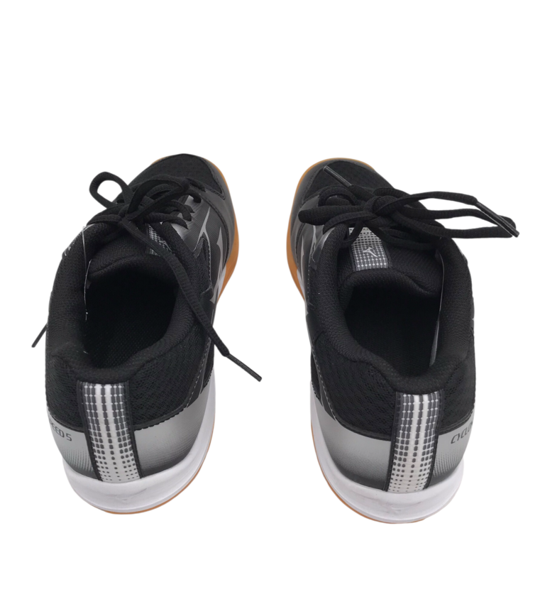 MIZUNO VOLLEYBALL SNEAKER SHOES BLACK SILVER 8.5