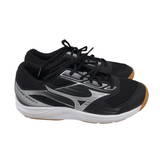 MIZUNO VOLLEYBALL SNEAKER SHOES BLACK SILVER 8.5
