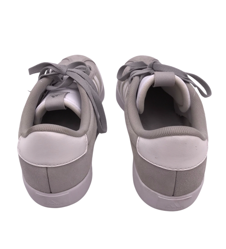 ADIDAS SUEDE SNEAKER SHOES GRAY WHITE 8.5