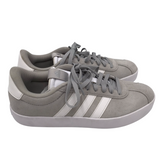 ADIDAS SUEDE SNEAKER SHOES GRAY WHITE 8.5