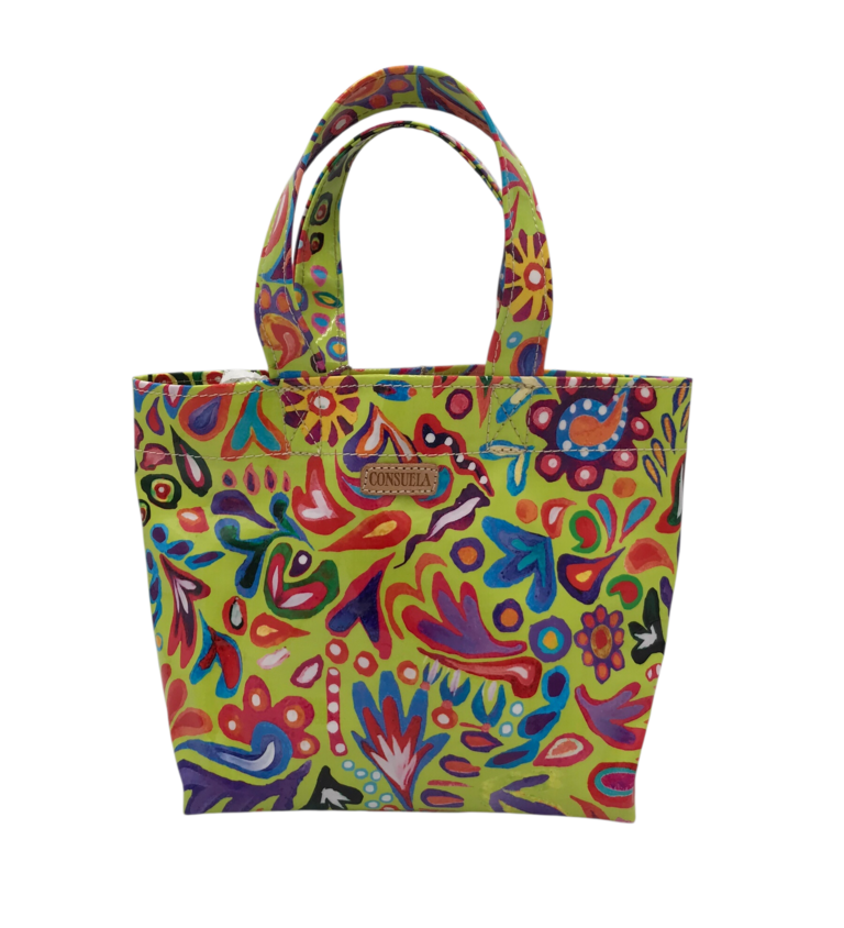 CONSUELA MINI TOTE HANDBAG LIME RED