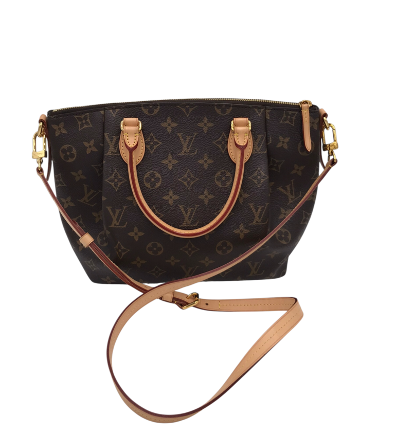 LOUIS VUITTON 2016 TURENNE PM LUXE HANDBAG BROWN