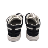CHANEL TWEED SUEDE CC SNEAKERS LUXE SHOES BLACK/WHITE 36.5