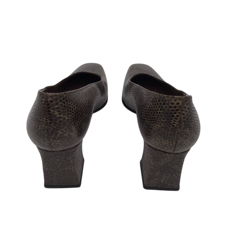STUART WEITZMAN LEATHER PUMP SHOES BROWN 7.5