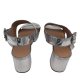 AEROSOLES RET$135 PLATFORM SANDAL SHOES SILVER 8.5