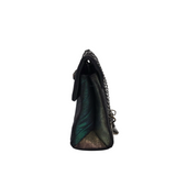 KURT GEIGER QUILTED SHOUDLER HANDBAG NAVY PURUPLE
