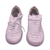APL RET$270 KNIT SNEAKER SHOES WHITE 6.5