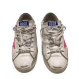 GOLDEN GOOSE RET$630 LOW LEATHER SNEAKER DESIGNER SHOES WHITE PINK 37