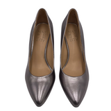 NATURALIZER HEEL PUMP SHOES SILVER 5M