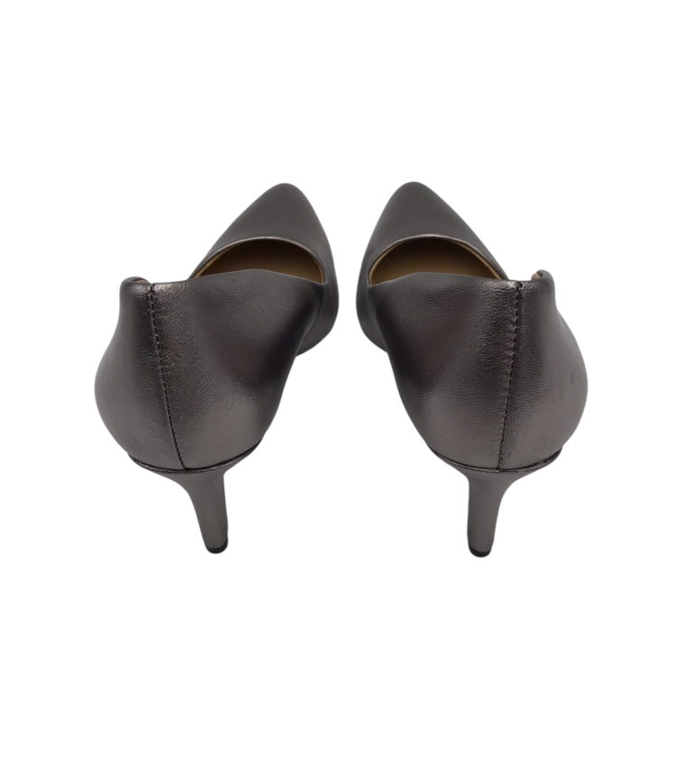 NATURALIZER HEEL PUMP SHOES SILVER 5M