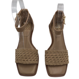 VINCE CAMUTO ESPADRILLE WEDGE SANDAL SHOES TAN 5.5M