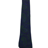 GUCCI SILK PAISLEY MEN TIE NAVY GREEN OS