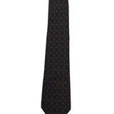 GUCCI SILK HORSEBIT MEN TIE BLACK TAN OS