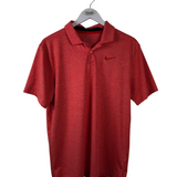 NIKE POLO SHORT SLEEVE MEN SHIRT RED MEDIUM