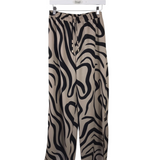 JOSEPH RIBKOFF 2PC TOP/PANT PRINT DESIGNER OUTFIT BEIGE BLACK 10