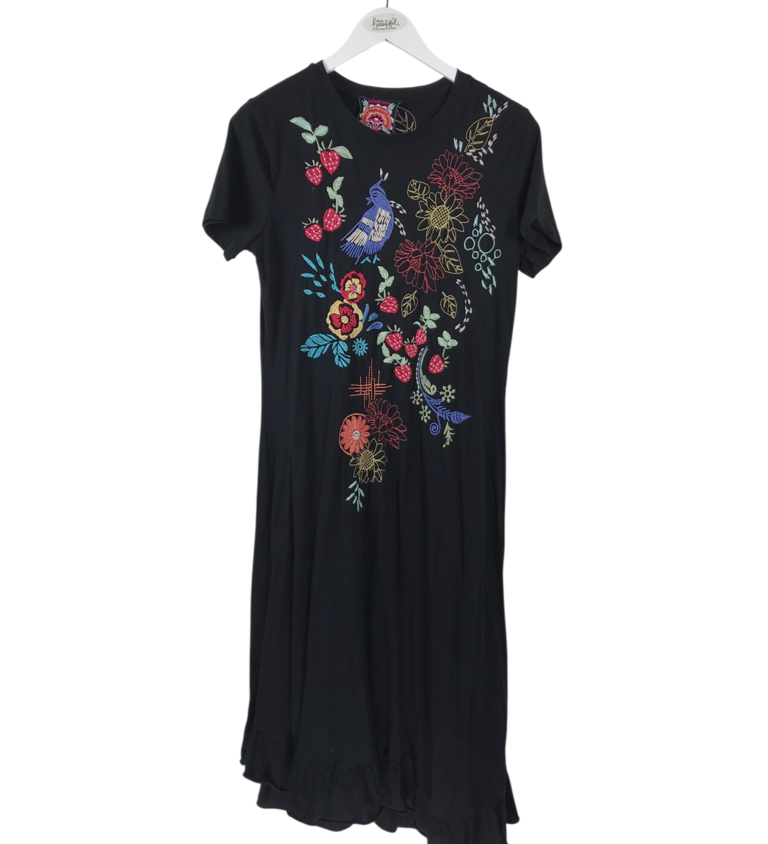 johnny was t shirt dress Johnny Was Paisley Block Relaxed T-Shirt Dress In Multi