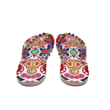 CHRISTIAN LOUBOUTIN LOUBI FLIP FLOP SPIKES LUXE SHOES MULTI 39