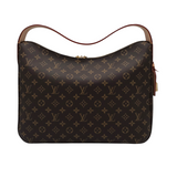 LOUIS VUITTON MONOGRAM SLOUCHY MM LUXE HANDBAG BROWN