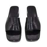 GUCCI RUBBER SANDALS LUXE SHOES BLACK